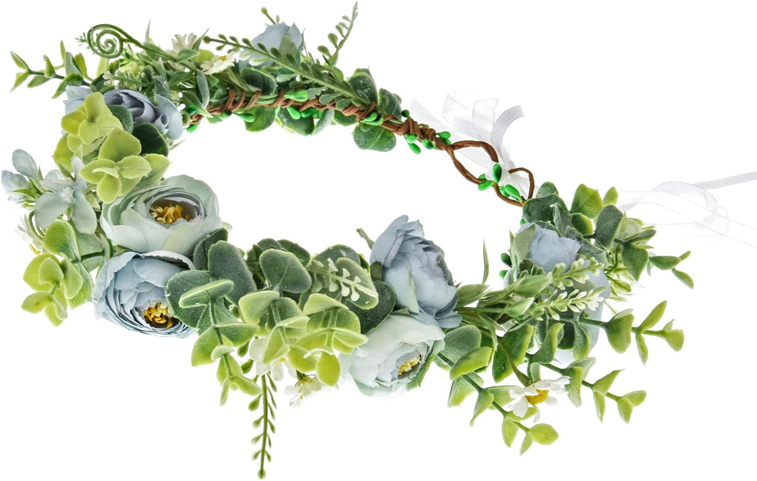 Camellia Flower Crown Rose Headpiece Wedding Bridal Flower Girl Halo Maternity Photo Props FL-03