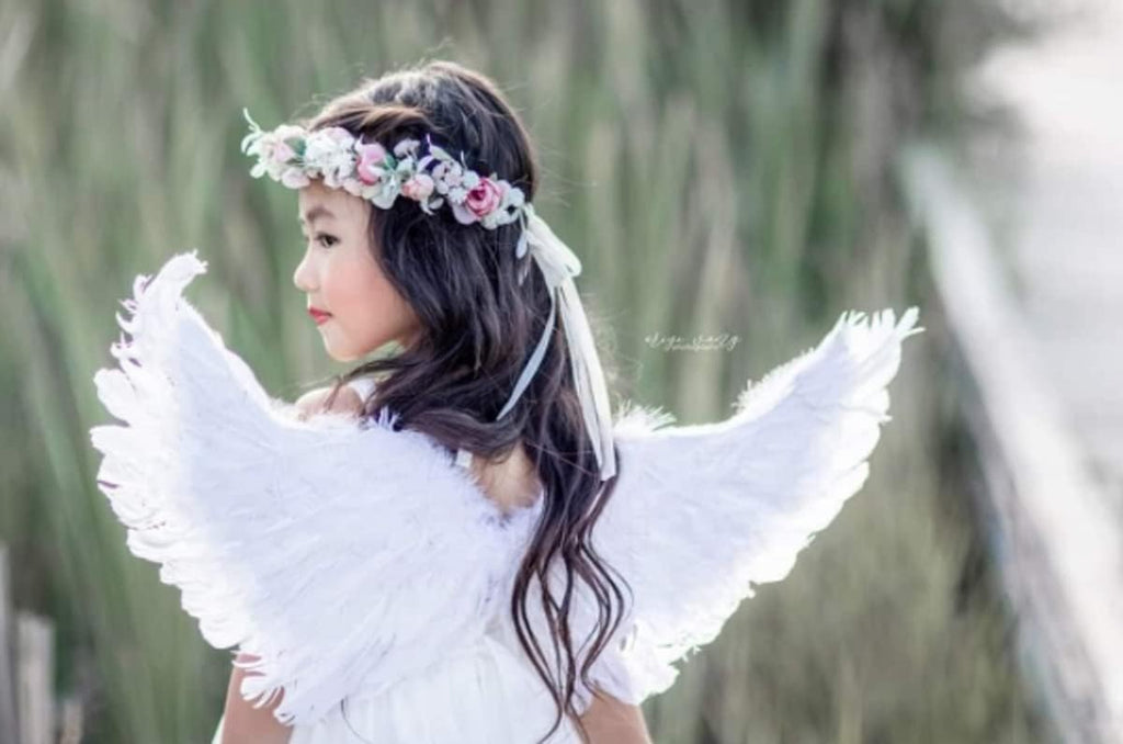 Camellia Flower Crown Rose Headpiece Wedding Bridal Flower Girl Halo Maternity Photo Props FL-03