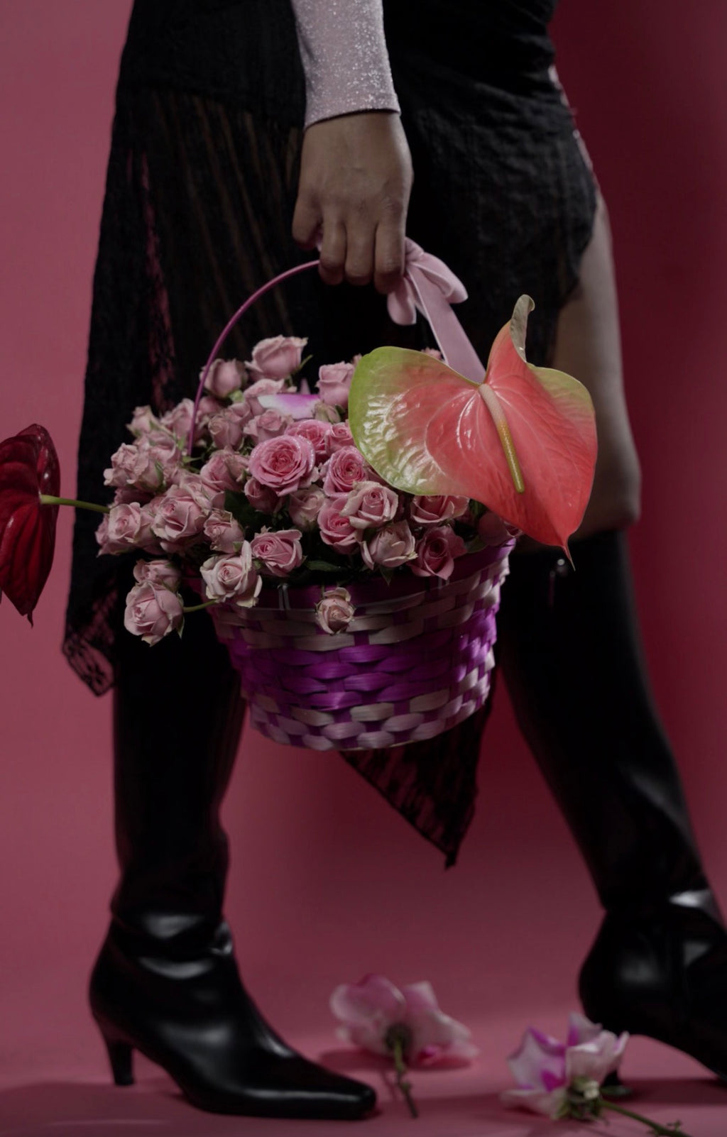 Mini Rose Basket