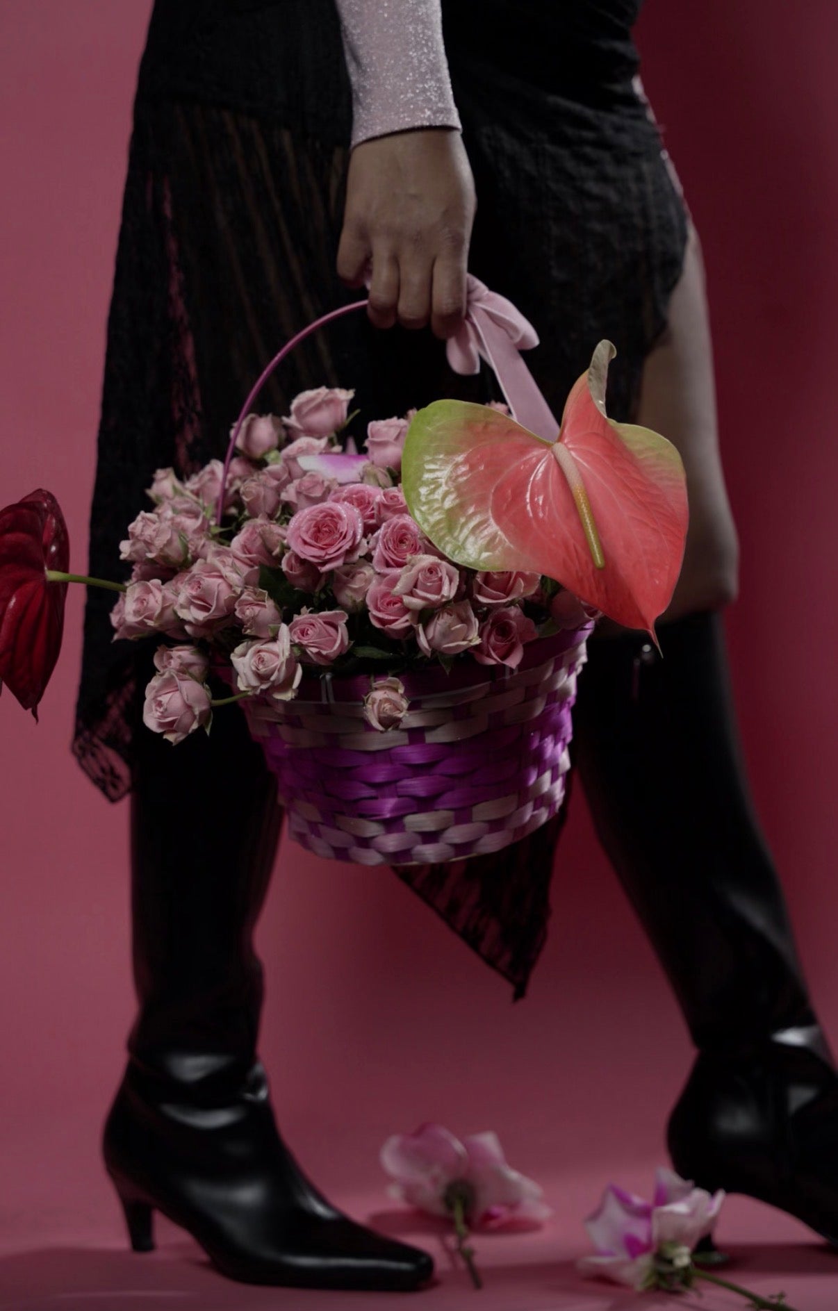 Mini Rose Basket