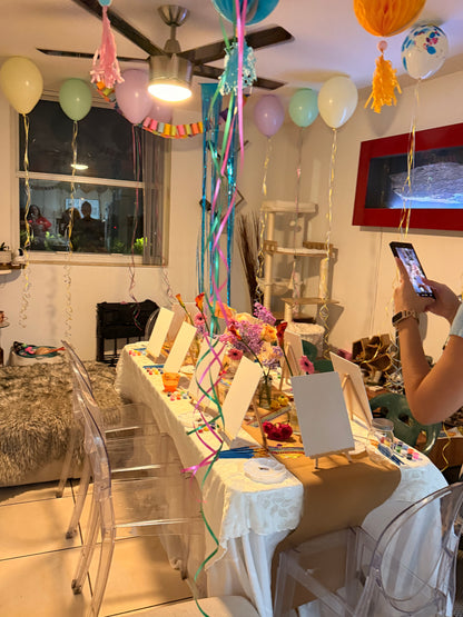 🎨 Paint & Flowers Party 🌸