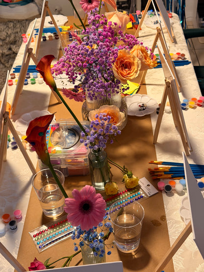 🎨 Paint & Flowers Party 🌸
