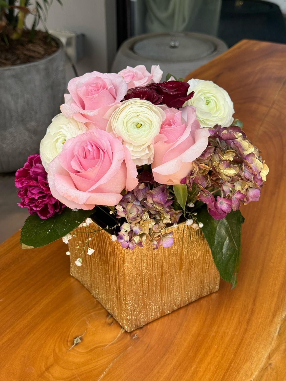 Flowers in the center