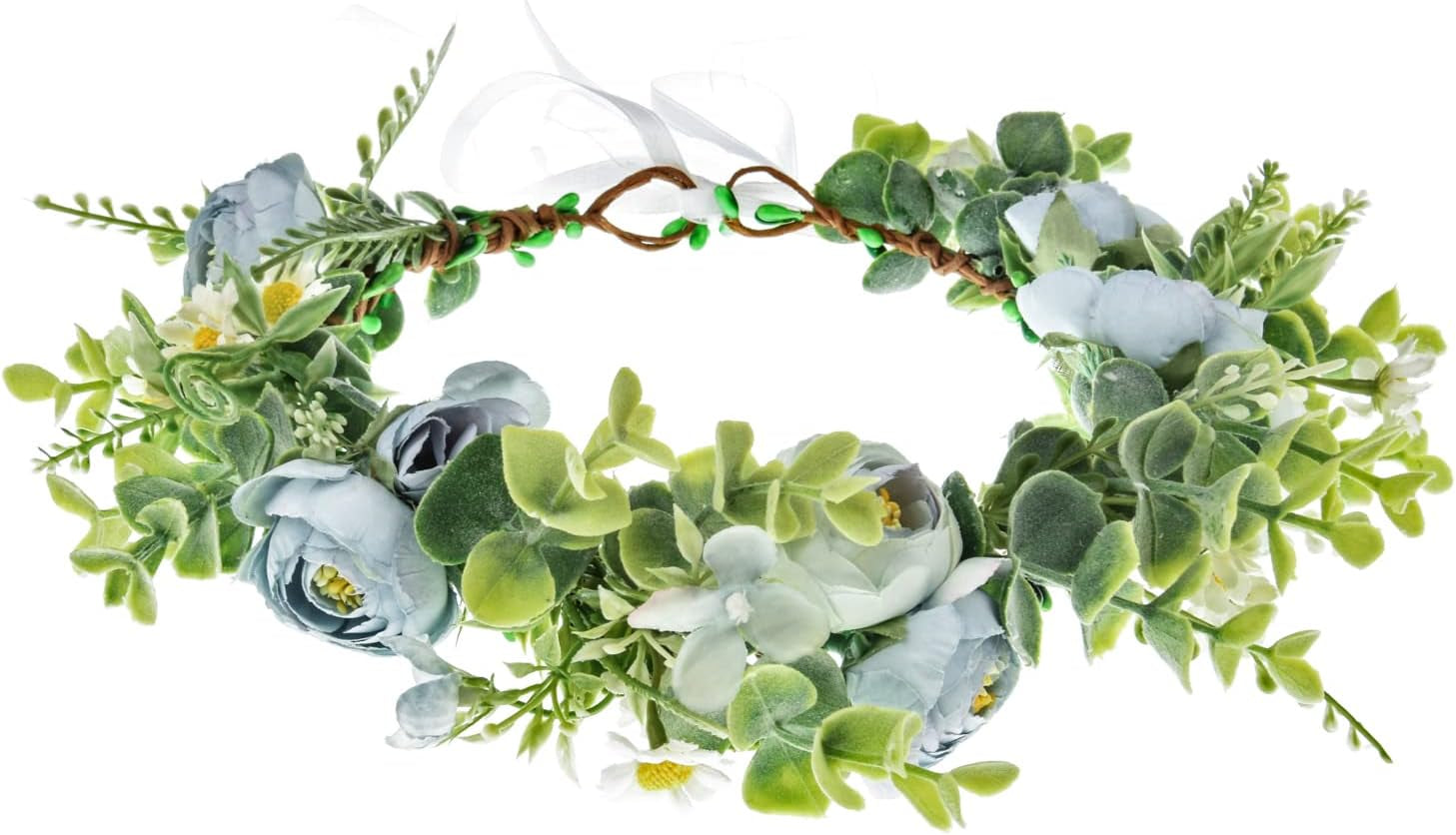 Camellia Flower Crown Rose Headpiece Wedding Bridal Flower Girl Halo Maternity Photo Props FL-03